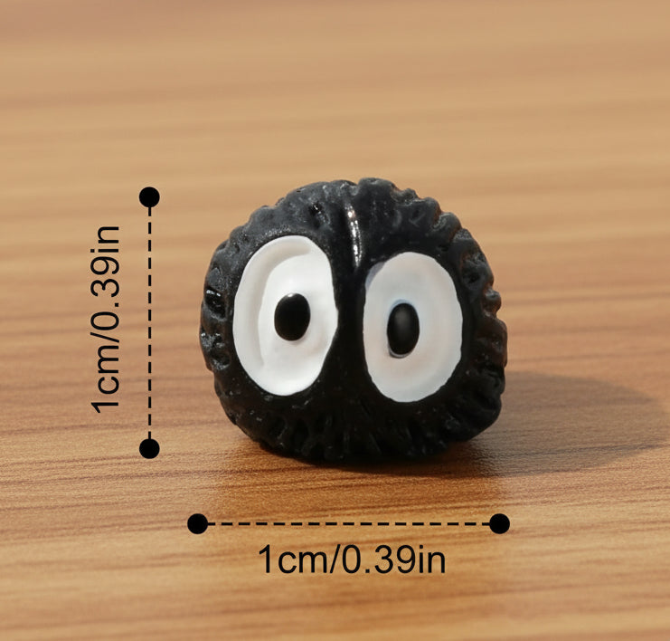 Black and white product with measurements on a light gray background