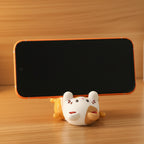 Phone on a cute cat phonestand