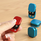Red and blue magnetic slide figet toy