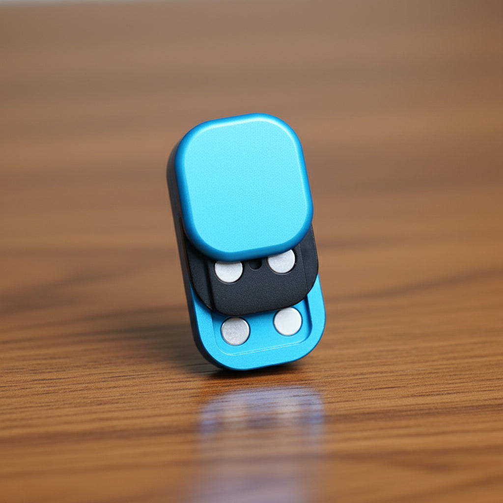 slide figet toy blue